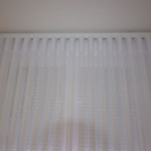 Cortina Onda Perfecta en un comedor